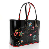 Celestial Edge Handbag featuring colorful star and cosmic designs, ideal for adding glam to any outfit.