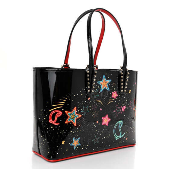 Celestial Edge Handbag featuring colorful star and cosmic designs, ideal for adding glam to any outfit.