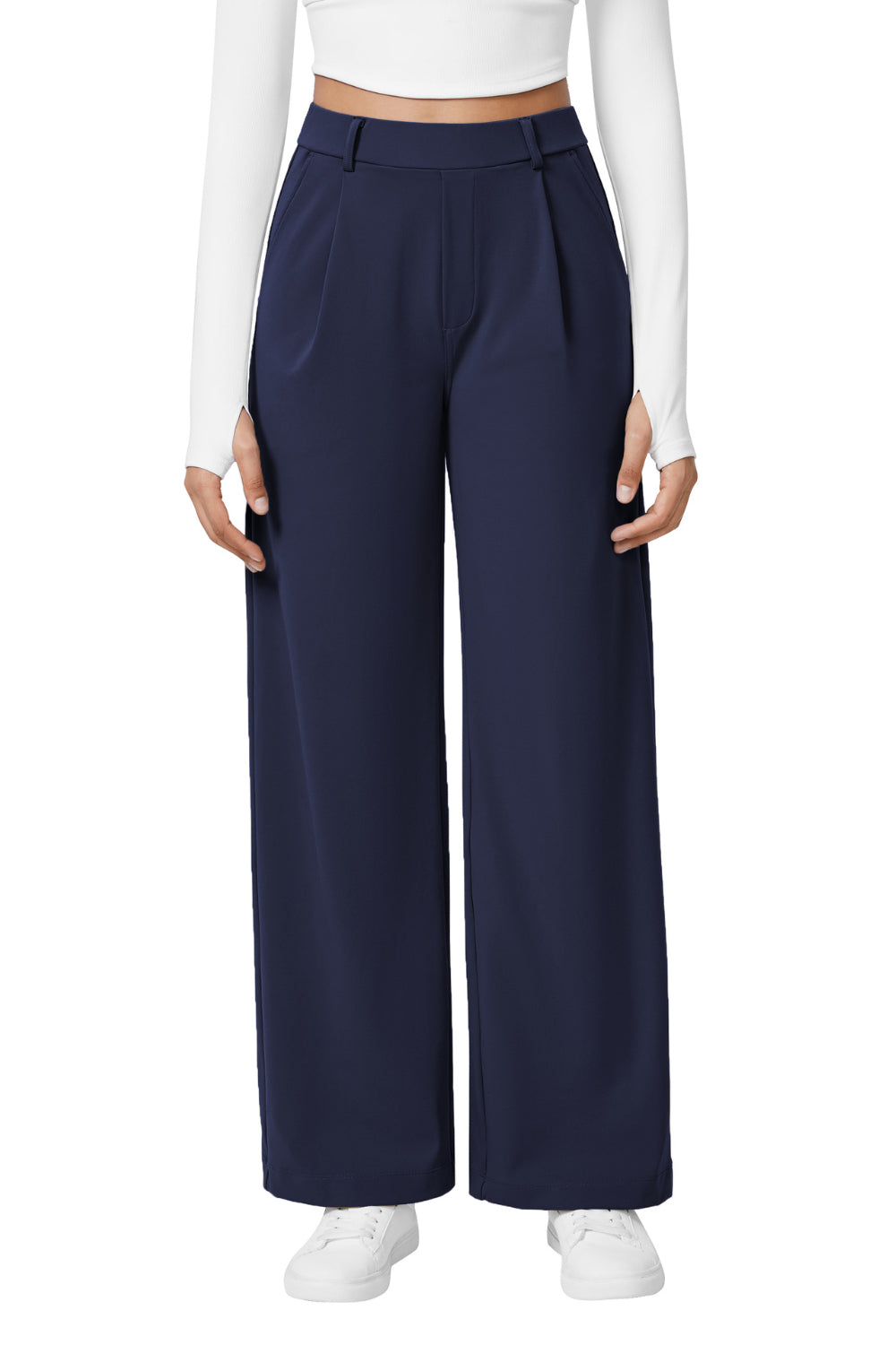 Lovelet High Waist Wide Straight Pants Pants Luxurious Weddings