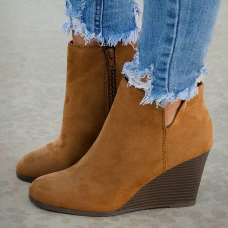 High Heel Ankle Boots with Side Zip boots Luxurious Weddings