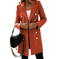 Long Sleeved Double Breasted Women's Coat Women's Jacket Luxurious Weddings