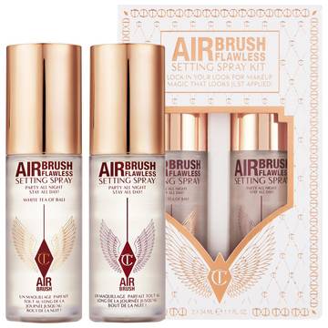 Charlotte Tilbury Mini Airbrush Flawless Setting Spray Duo Set makeup sets Luxurious Weddings