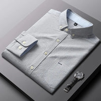Men's Plus Size Button Down Long Sleeve Shirt mens shirt Luxurious Weddings