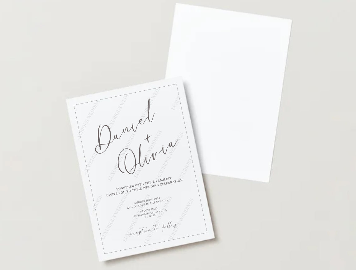 Custom Wedding Invitations #7