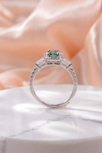 1 Carat Moissanite 925 Sterling Silver Ring Emrald Ring Luxurious Weddings