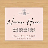 Personalized Prosecco Wine Label Wine Labels Luxurious Weddings