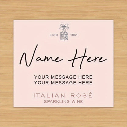 Personalized Prosecco Wine Label Wine Labels Luxurious Weddings