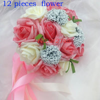 Bride 's Bouquet Red Pink Blue And Purple bouquet Luxurious Weddings