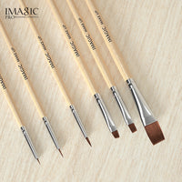 Makeup Brush 6pcs Log Pole Painted Nail Art Makeup Brush Makeup Brushes