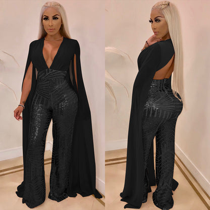 Sequin Evening Jumpsuit Jumpsuit Luxurious Weddings