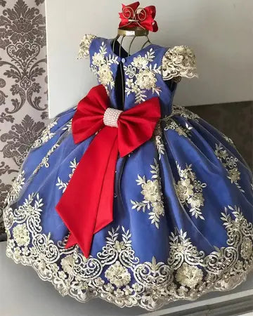 Vintage Birthday Princess Dress girls dresses Luxurious Weddings