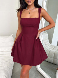 Devine Bow Back Square Neck Mini Dress Mini dress Luxurious Weddings