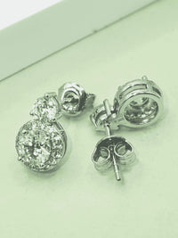 1 Carat Moissanite 925 Sterling Silver Earrings Earrings Luxurious Weddings