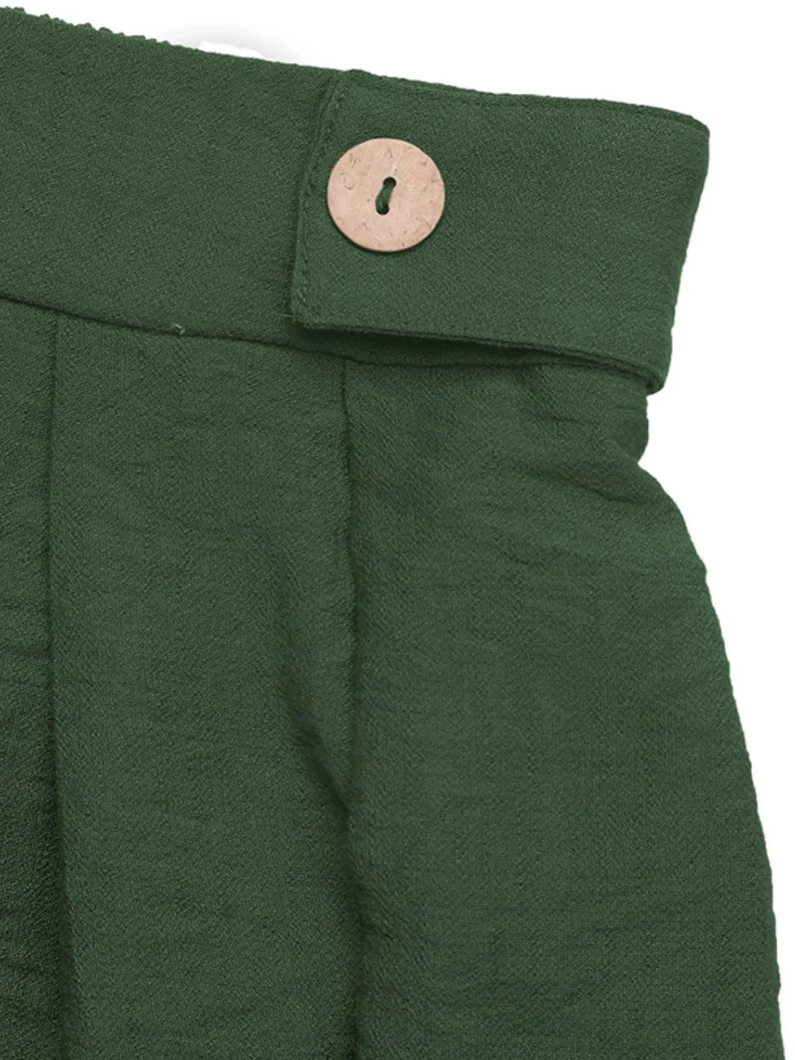Pleated Detail Shorts with Pockets Shorts Luxurious Weddings