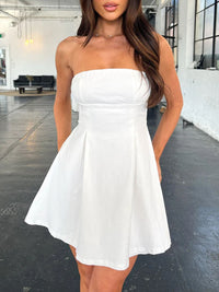 Devine Bow Back Tube Mini Dress Mini dress Luxurious Weddings