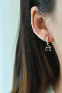 2 Carat Moissanite 925 Sterling Silver Drop Earrings rings Luxurious Weddings
