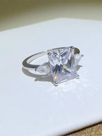 3 Carat Moissanite 925 Sterling Silver Square Shape Ring rings Luxurious Weddings
