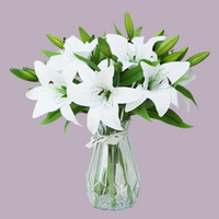 Künstliches Lilien-Blumenarrangement mit echtem Touch