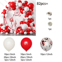 82Pcs White Gold Balloon Set Garland Arch Balloon Garlands Luxurious Weddings