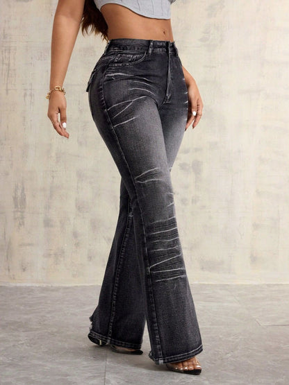 High Waist Bootcut Jeans Jeans Luxurious Weddings
