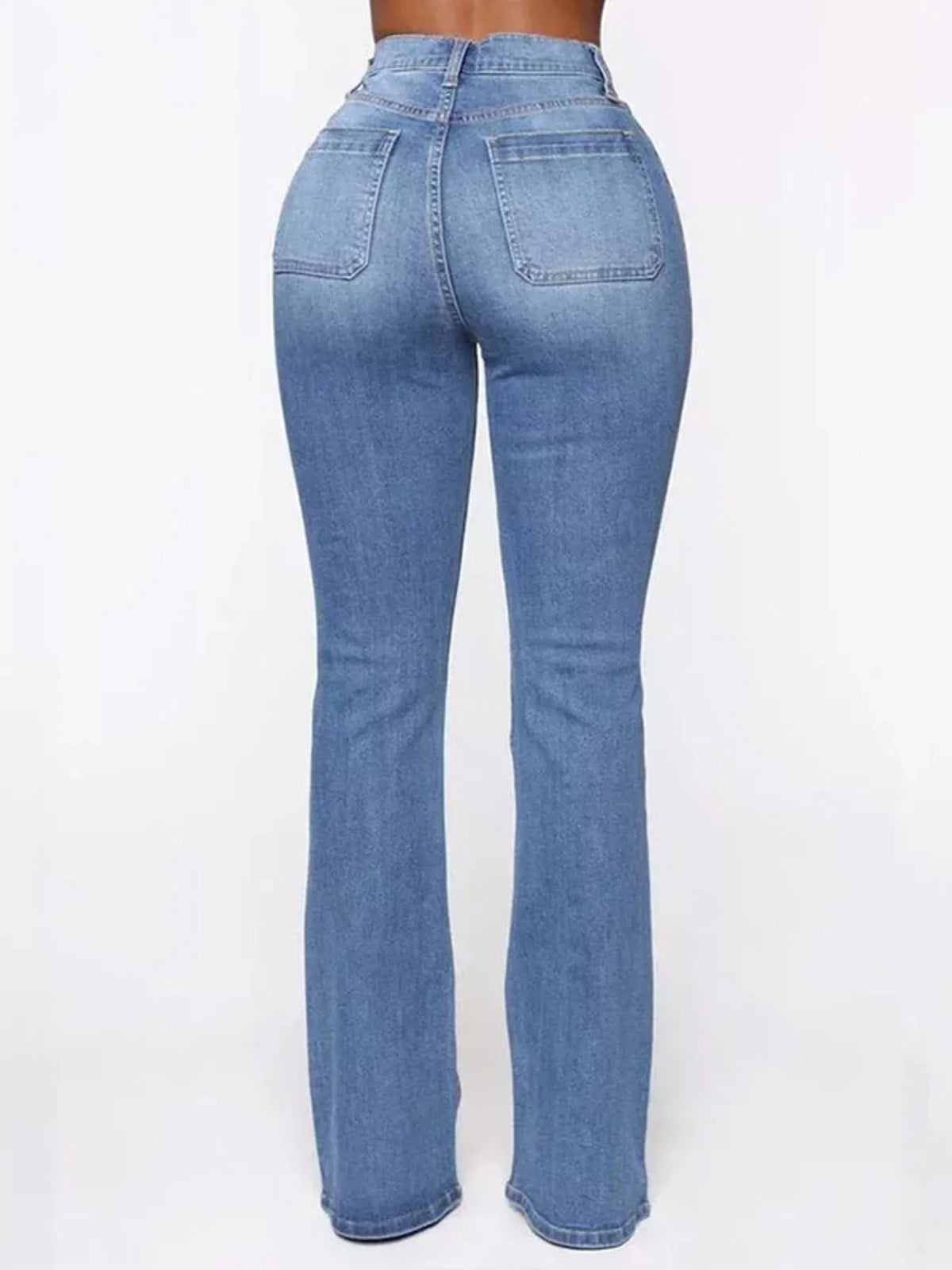 Full Size High Waisted Button-Fly Flare Jeans Plus Size Jeans Luxurious Weddings