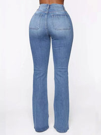 Full Size High Waisted Button-Fly Flare Jeans Plus Size Jeans Luxurious Weddings