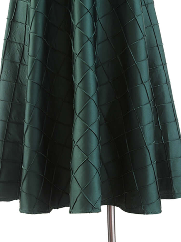 High Waist A Line Solid Minimalist Midi Skirts skirt Luxurious Weddings