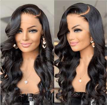 Long Black Lace Front Wig Luxurious Weddings