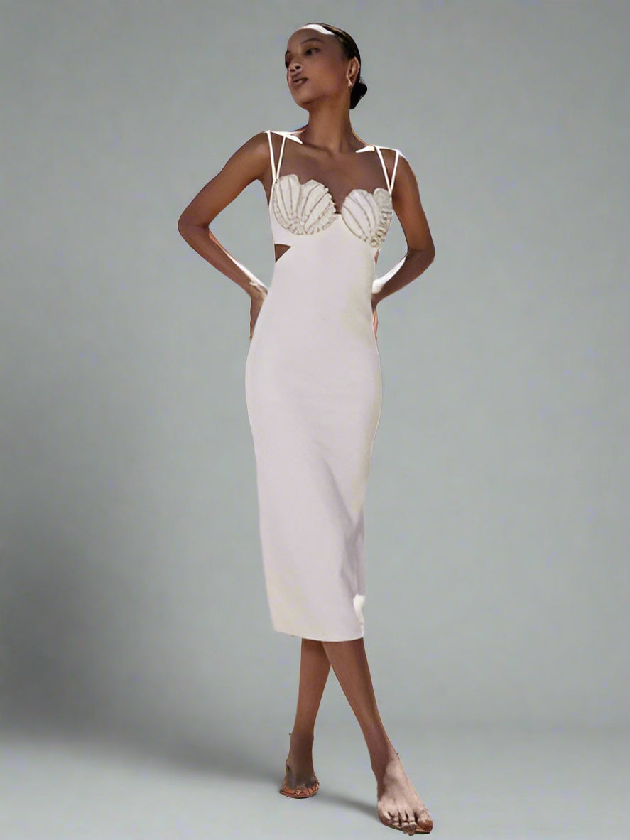 Bandage dress diamond chain halter skirt Luxurious Weddings