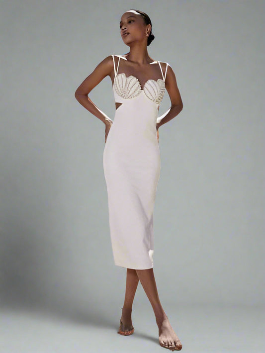 Bandage dress diamond chain halter skirt Bandage dress Luxurious Weddings