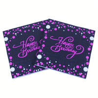Happy Birthday Napkins Napkins Luxurious Weddings