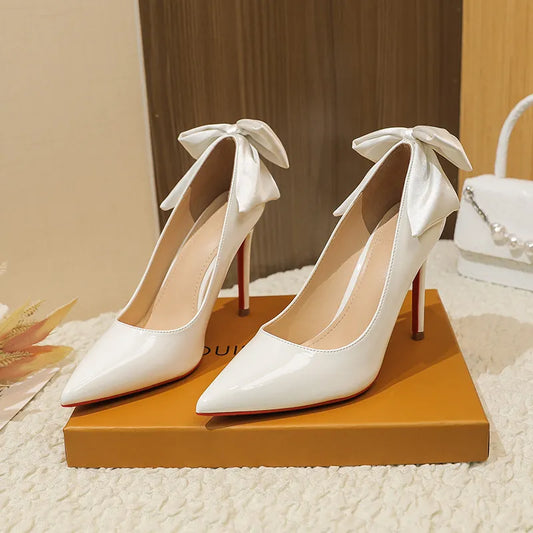 Point Toe Stiletto Pumps Bridal Shoes Luxurious Weddings