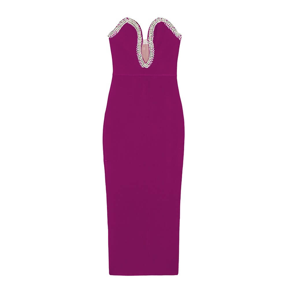 Luxury Diamond Long Bandage Dress Bandage Dress Luxurious Weddings