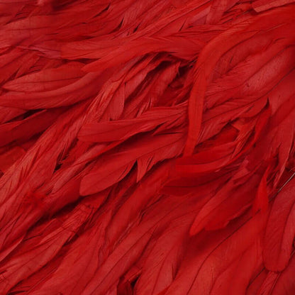 Stylish High Waist Feather Design Red Sequins Dress Feather Dress Luxurious Weddings