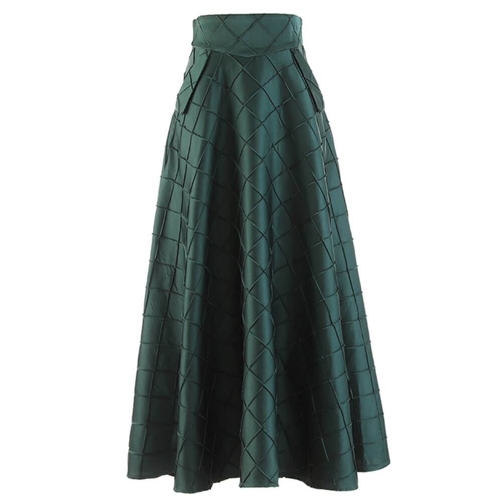 High Waist A Line Solid Minimalist Midi Skirts skirt Luxurious Weddings