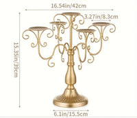Vintage Iron Candle Holder for Wedding Reception - Table Centerpiece centerpieces Luxurious Weddings