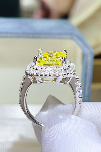 2 Carat Moissanite 925 Sterling Silver Ring Jewelry Luxurious Weddings