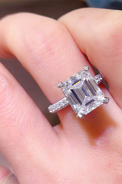 5 Carat Moissanite 925 Sterling Silver Ring Jewelry Luxurious Weddings