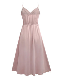 Honey Tied Surplice Sleeveless Midi Cami Dress Midi Dress Luxurious Weddings