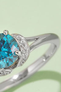 1 Carat Moissanite 4-Prong 925 Sterling Silver Ring rings Luxurious Weddings