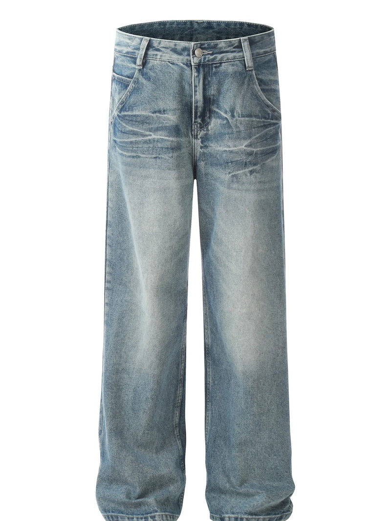 Men's Wide Leg High Waist Jeans Jeans Luxurious Weddings