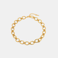 18K Gold-Plated Stainless Steel Necklace Necklace Luxurious Weddings