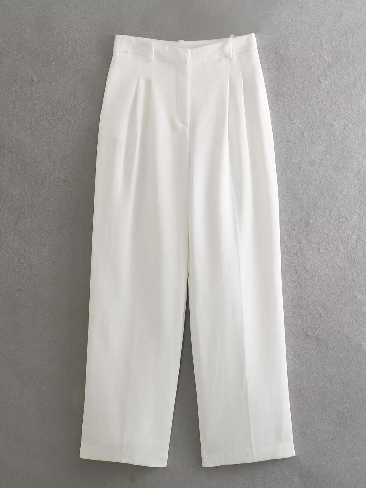 Women's Pleated Decorative High Waist Wide Leg Pants Hanging Collar Vest women's suit Luxurious Weddings
