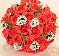 Bride 's Bouquet Red Pink Blue And Purple bouquet Luxurious Weddings