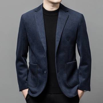 Thick men's wool suit loose casual suit jacket Luxurious Weddings