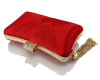 Tassel metal woven diamond Evening Bag Handbags Luxurious Weddings