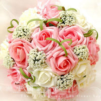 Bride 's Bouquet Red Pink Blue And Purple bouquet Luxurious Weddings