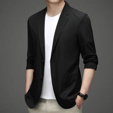 Men's Formal Silk Thin Suit Coat Luxurious Weddings