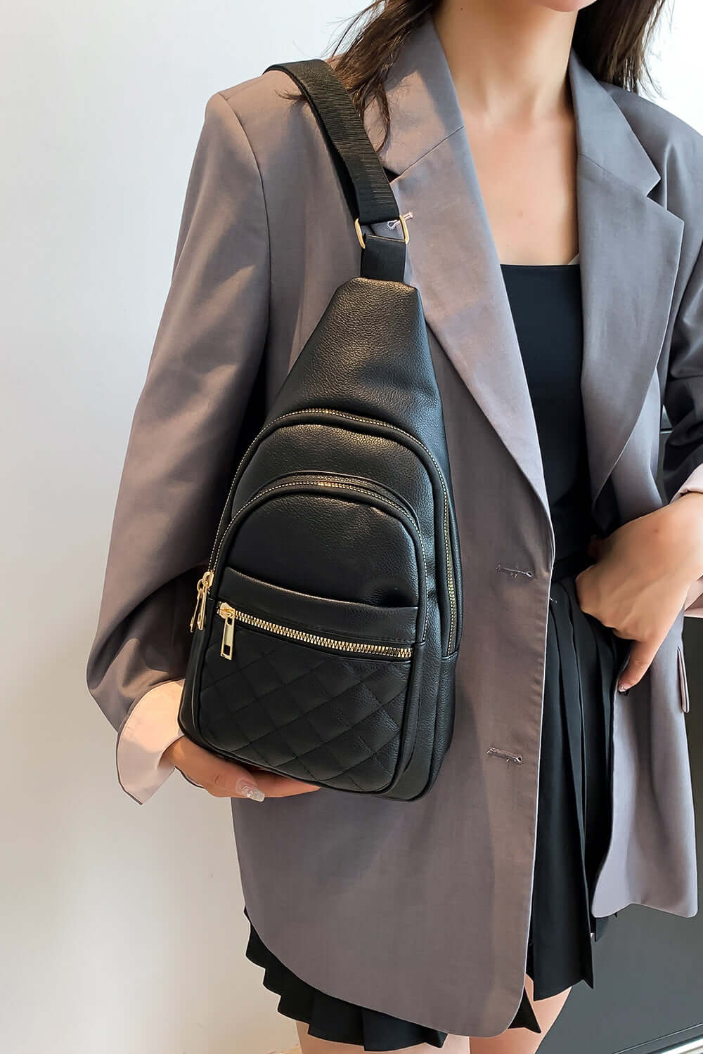 PU Leather Sling Bag Handbag Luxurious Weddings