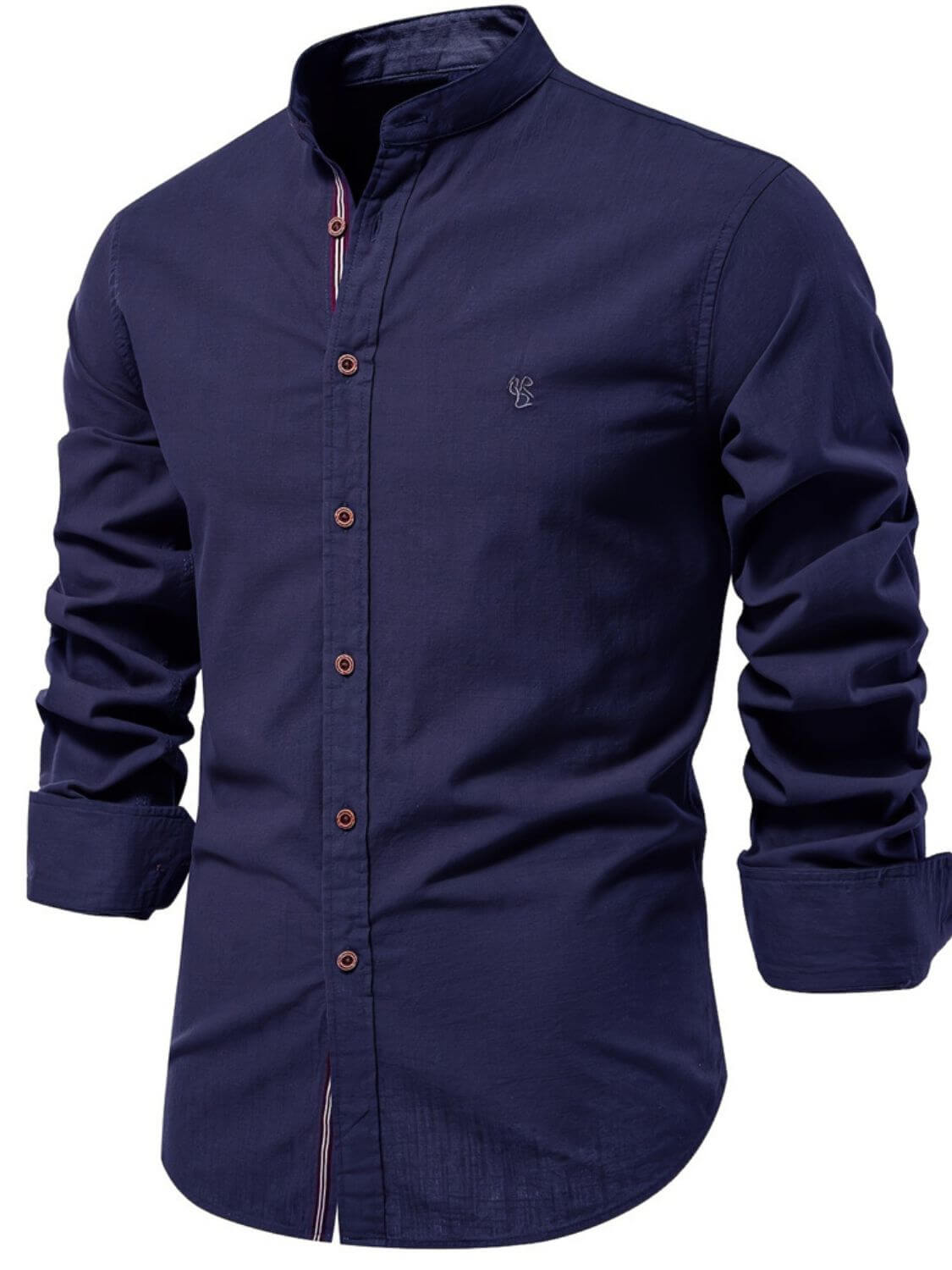 Men's Full Size Button Down Embroidered Shirt Plus Size Shirt Luxurious Weddings